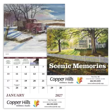 Scenic Memories Wall Calendar - Spiral